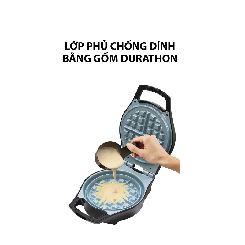 Máy làm bánh Waffle và đồ ăn sáng đa năng Hamilton Beach - 26049-IN - Hành nhập khẩu