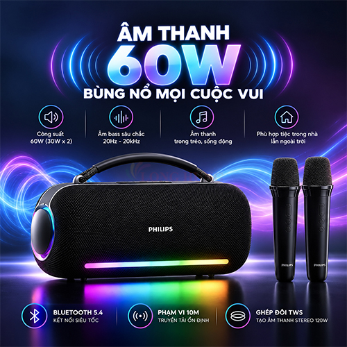 Loa Bluetooth Philips TAS3210DM/70 - Hàng chính hãng