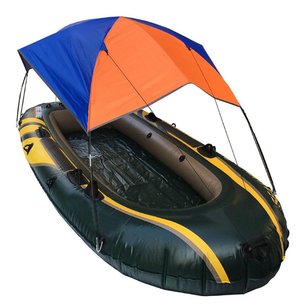 3/4 Person Waterproof Inflatable Boat Kayak Canopy Awning Sun Shade Shelter Tent