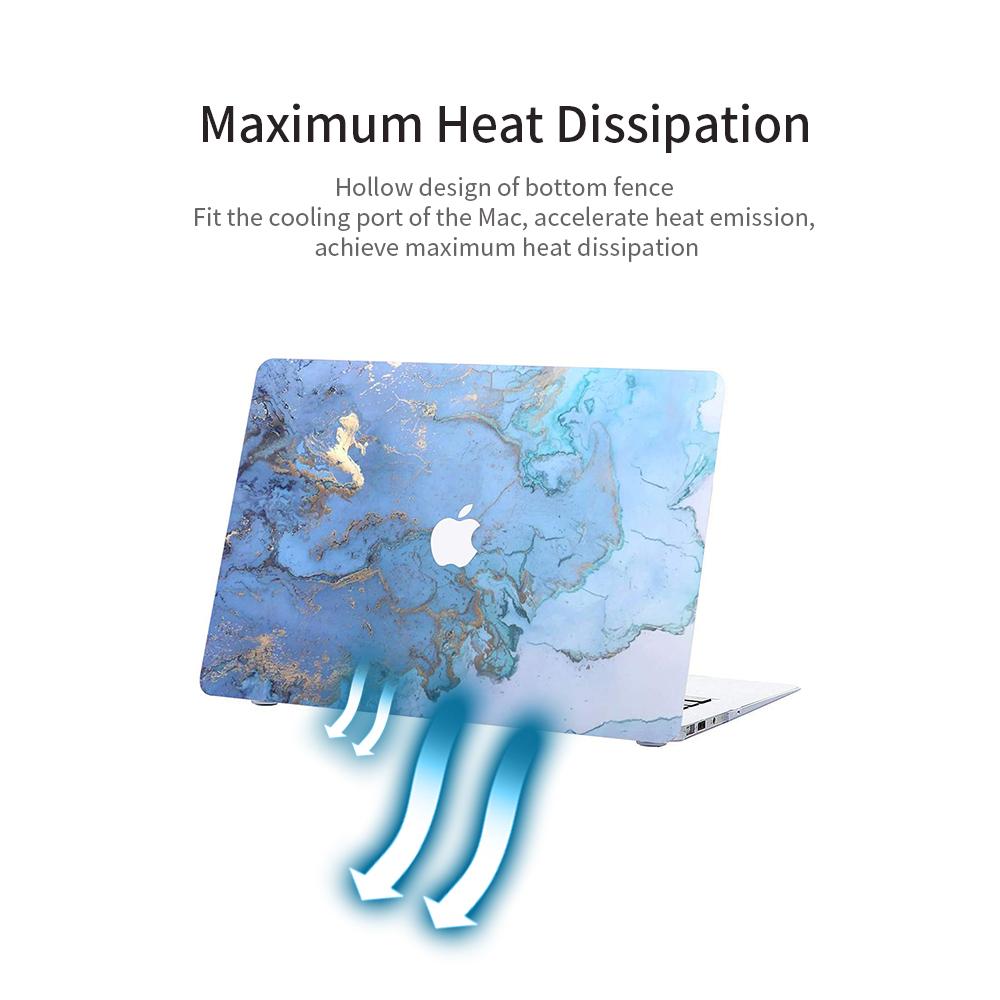 Vỏ bảo vệ máy tính xách tay siêu mỏng tráng cao su dùng cho Apple Air 13.3 '' MacBook Air Model