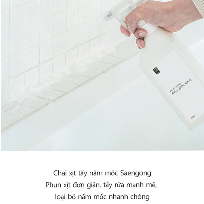 Chai Xịt Làm Sạch Nấm Mốc Saengong 750ml