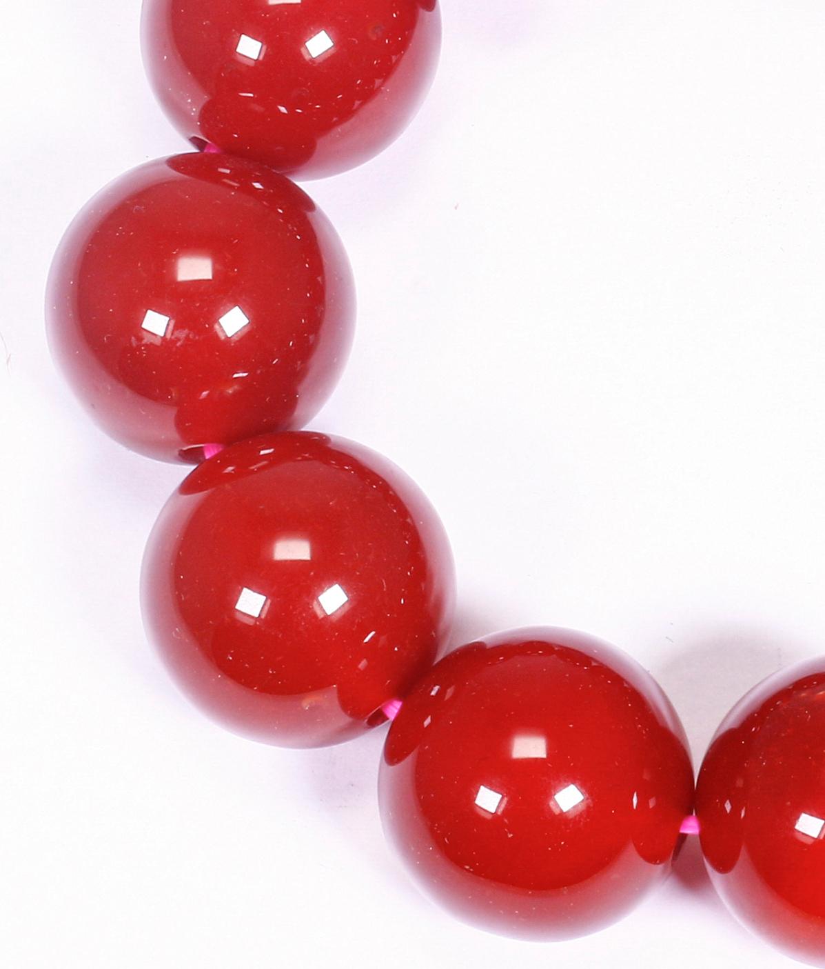 Vòng tay đá mã não đỏ size hạt 20mm mệnh hỏa, thổ - Ngọc Quý Gemstones