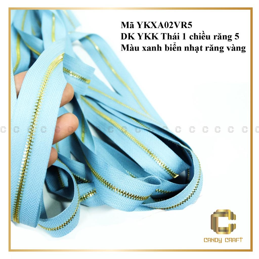 Dây kéo YKK Thái 1 chiều răng 5