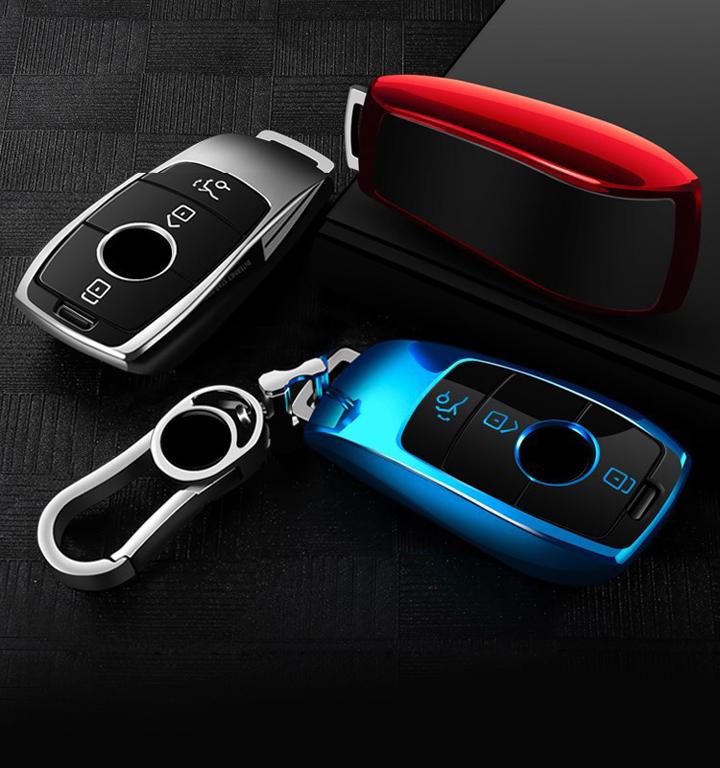 Ốp chìa khóa xe Mercedes E-class E200 E300L C-class C260L S-class TPU cao cấp PKXH-181