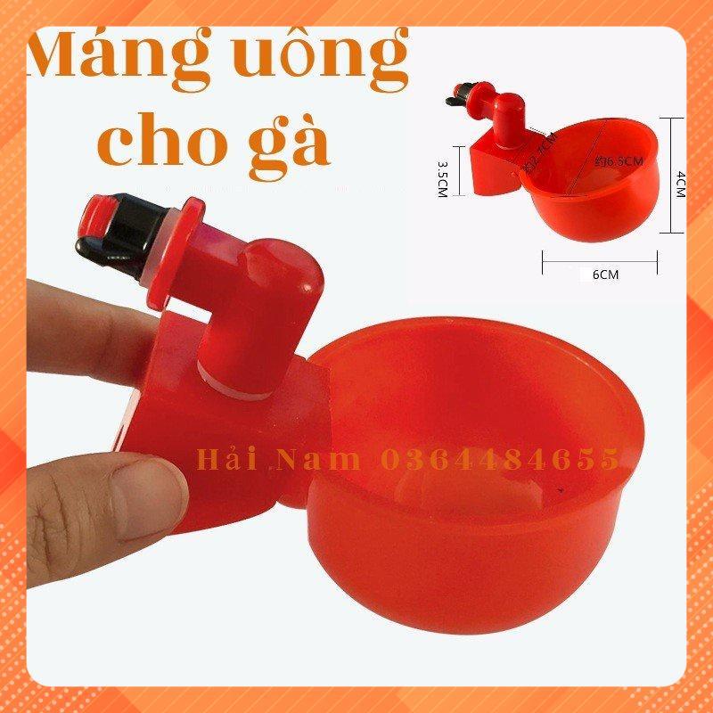 Máng Uống Nước Tự Động Cho Gà Vịt Loại To, Cốc Uống Nước Tự Động Lắp Thùng Sơn Cho Gia Câm