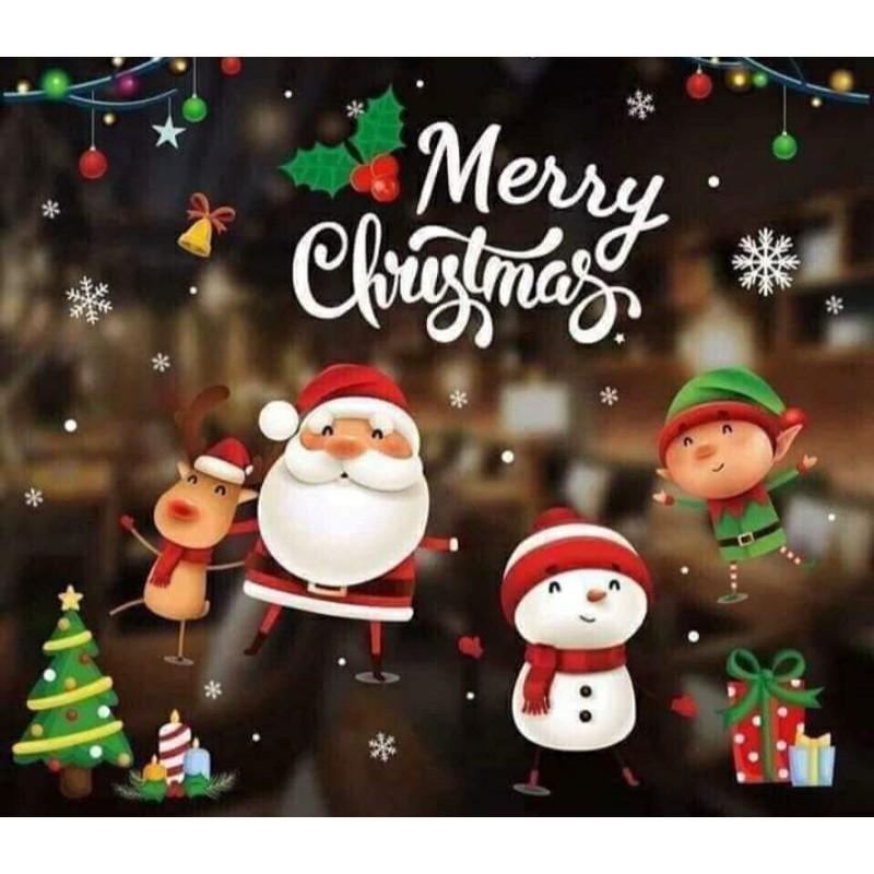 Decan dán trang trí Noel