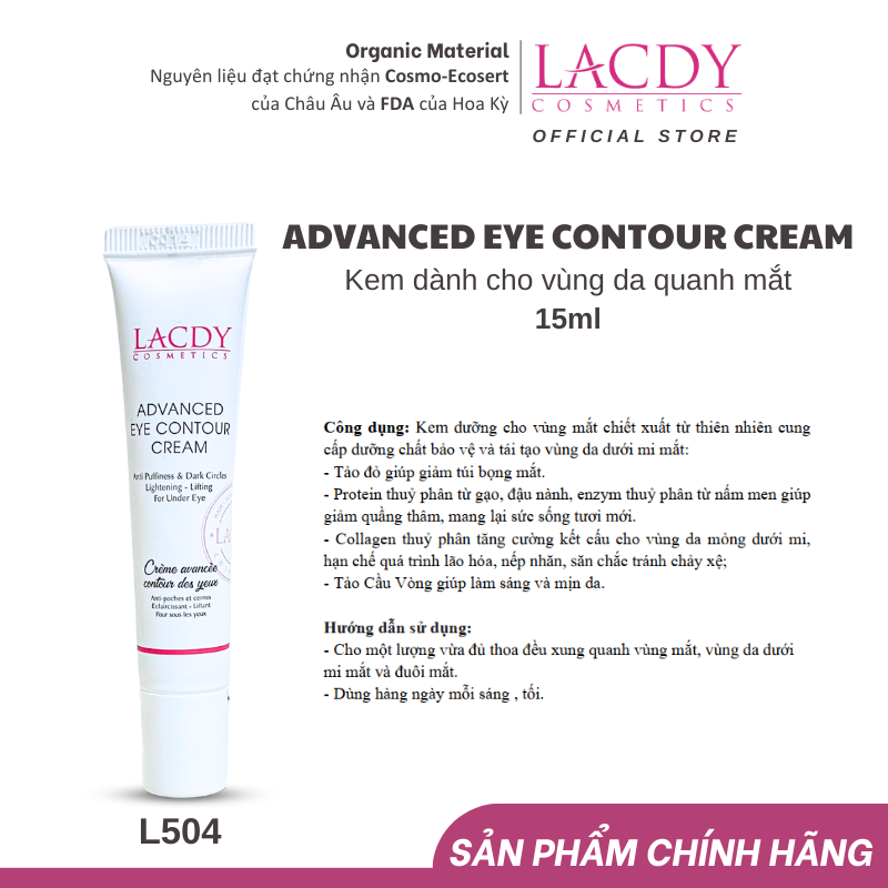 Kem dành cho vùng mắt - L504 ADVANCED EYE CONTOUR CREAM 15ml