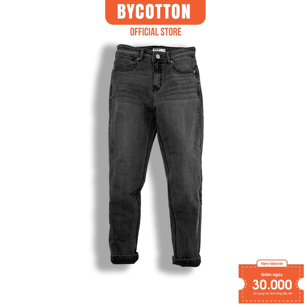 Quần Jean Dài Nam Màu Xanh Đậm BY COTTON Dark Grey 1022