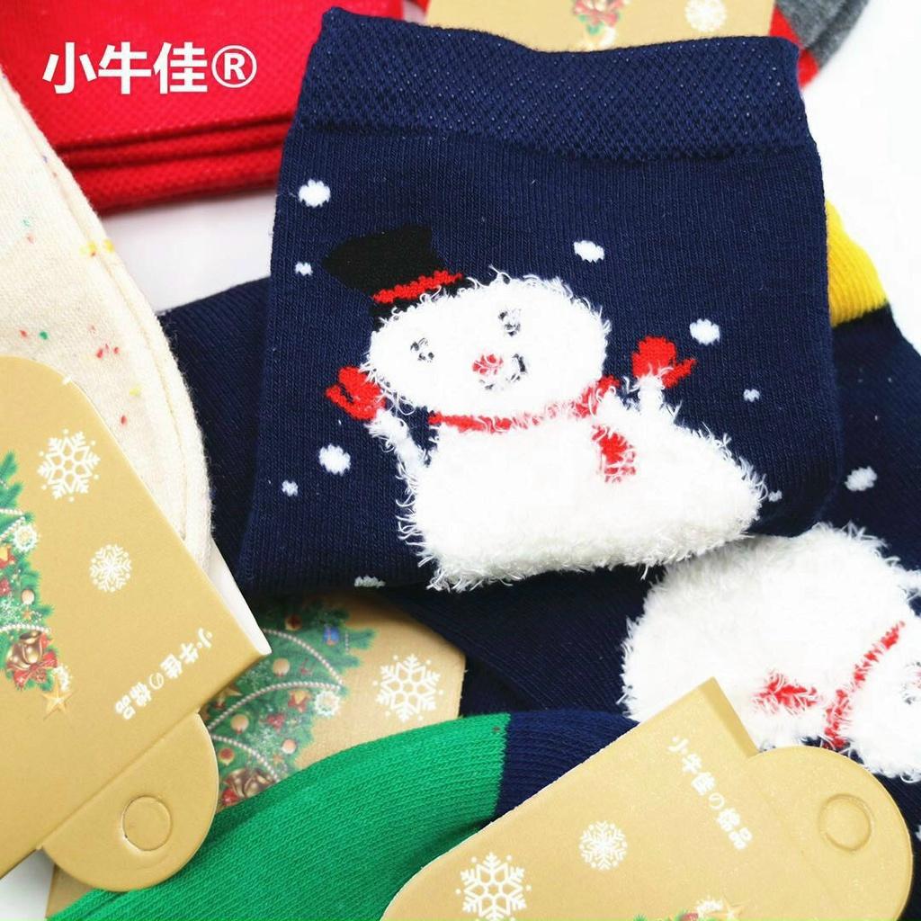 Tất noel, vớ noel họa tiết dễ thương đón giáng sinh chất cotton co giãn 4 chiều cổ cao xinh xắn- TB04