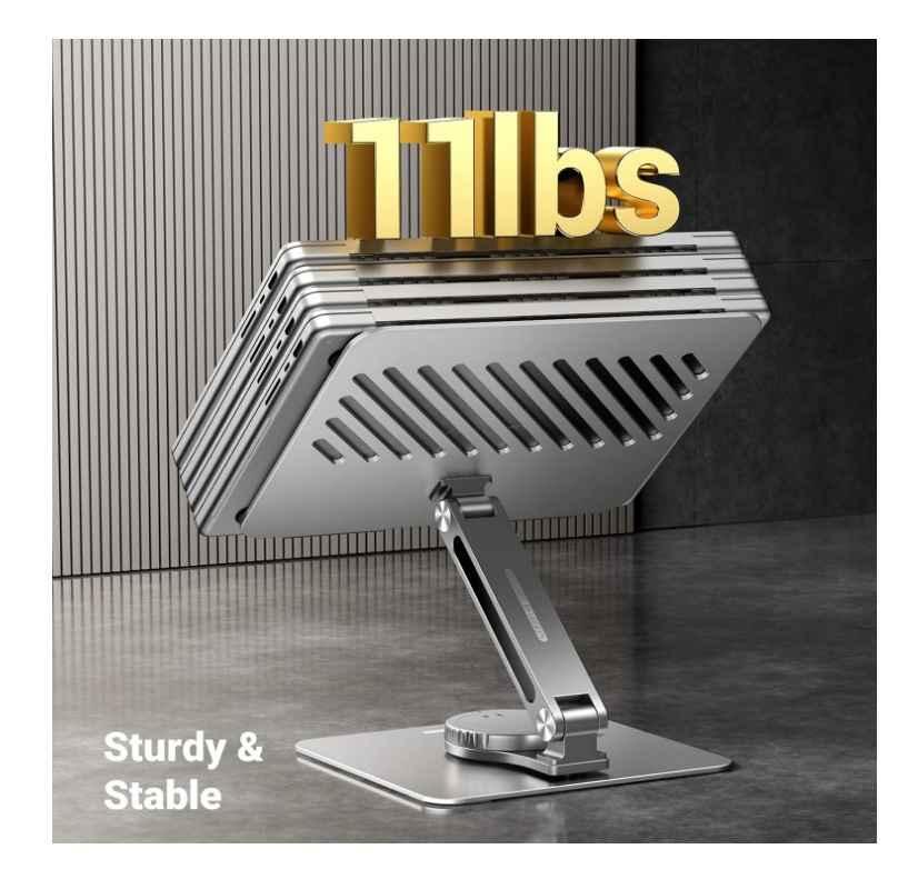 Ugreen UG90849LP592TK 17.3inch thiết kế công thái học xoay 360 độ Giá đỡ máy tính laptop để bàn max 5kg chất liệu hợp kim màu ghi tối - HÀNG CHÍNH HÃNG