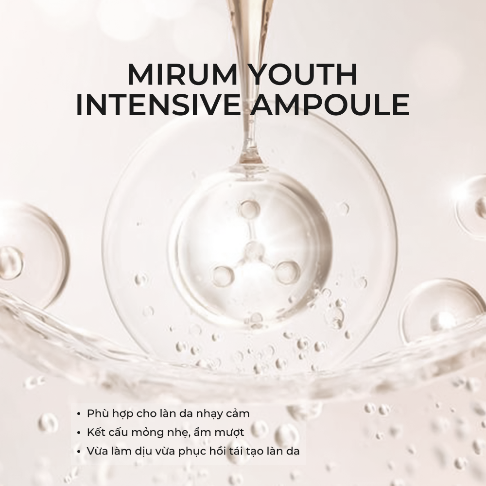 Tinh Chất Trẻ Hoá Da Mirum Dành Cho Da Nhạy Cảm Giúp Làm Dịu Da Dưỡng Ẩm Tăng Đàn Hồi M03 - 35ml
