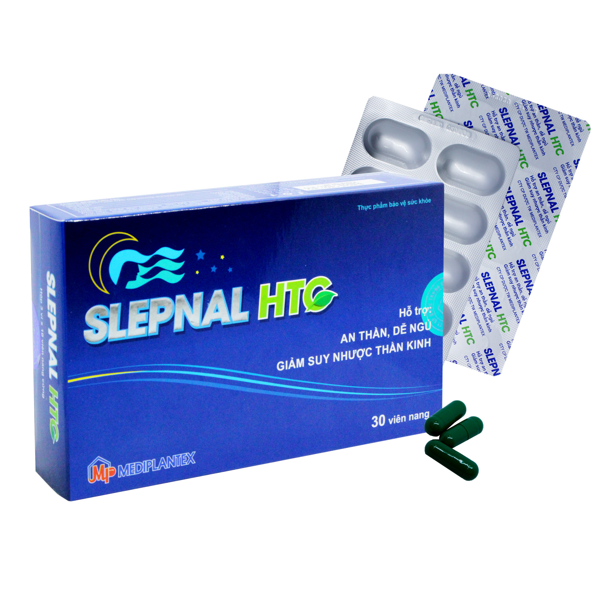 Viên uống hỗ trợ giác ngủ - Giảm suy nhược thần kinh SLEPNAL HTC - Mediplantex