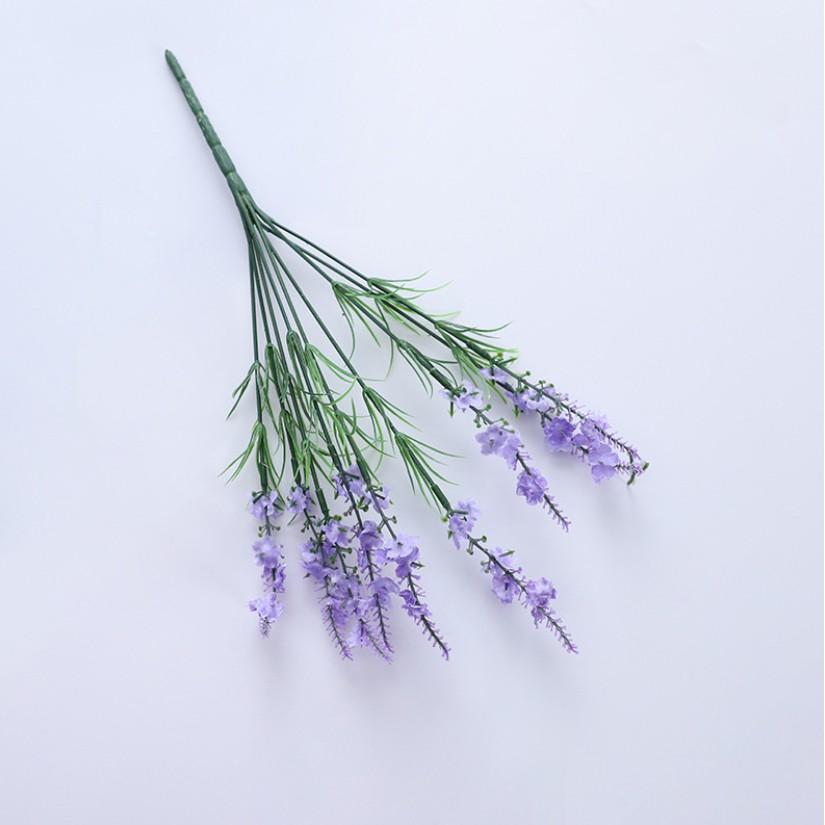 Cành hoa oải hương lavender giả 9 nhánh nhân tạo Hoa giả cao cấp để bàn trang trí phòng khách đẹp H06