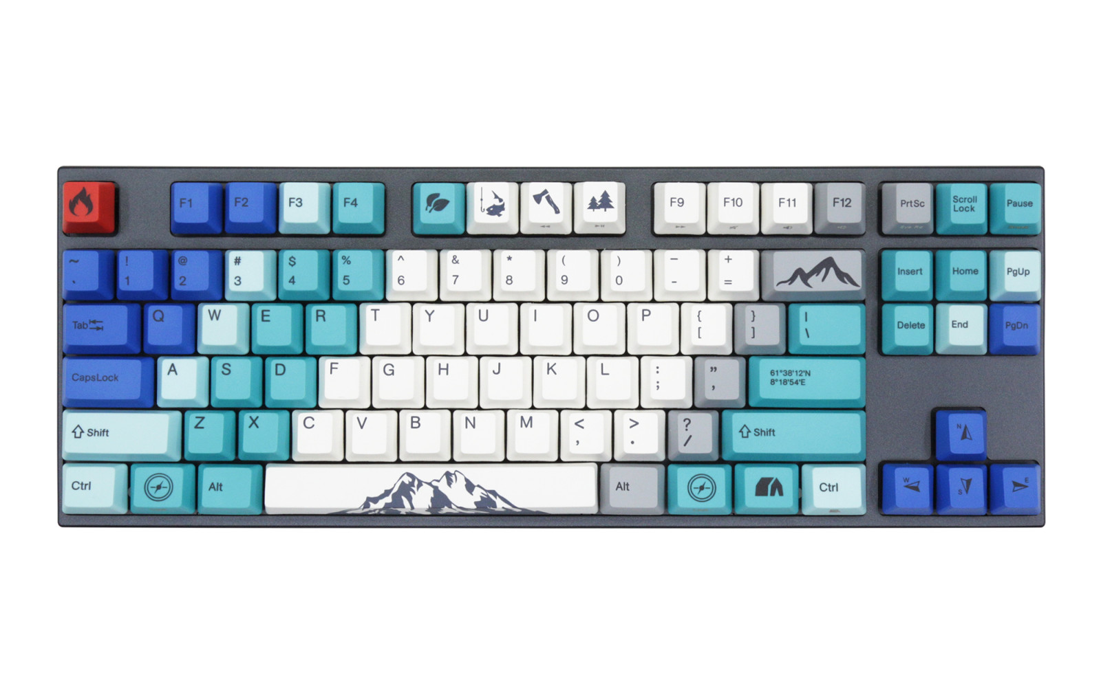 Bàn phím cơ Varmilo VA87M Summit Cherry Switch - Hàng Chính Hãng