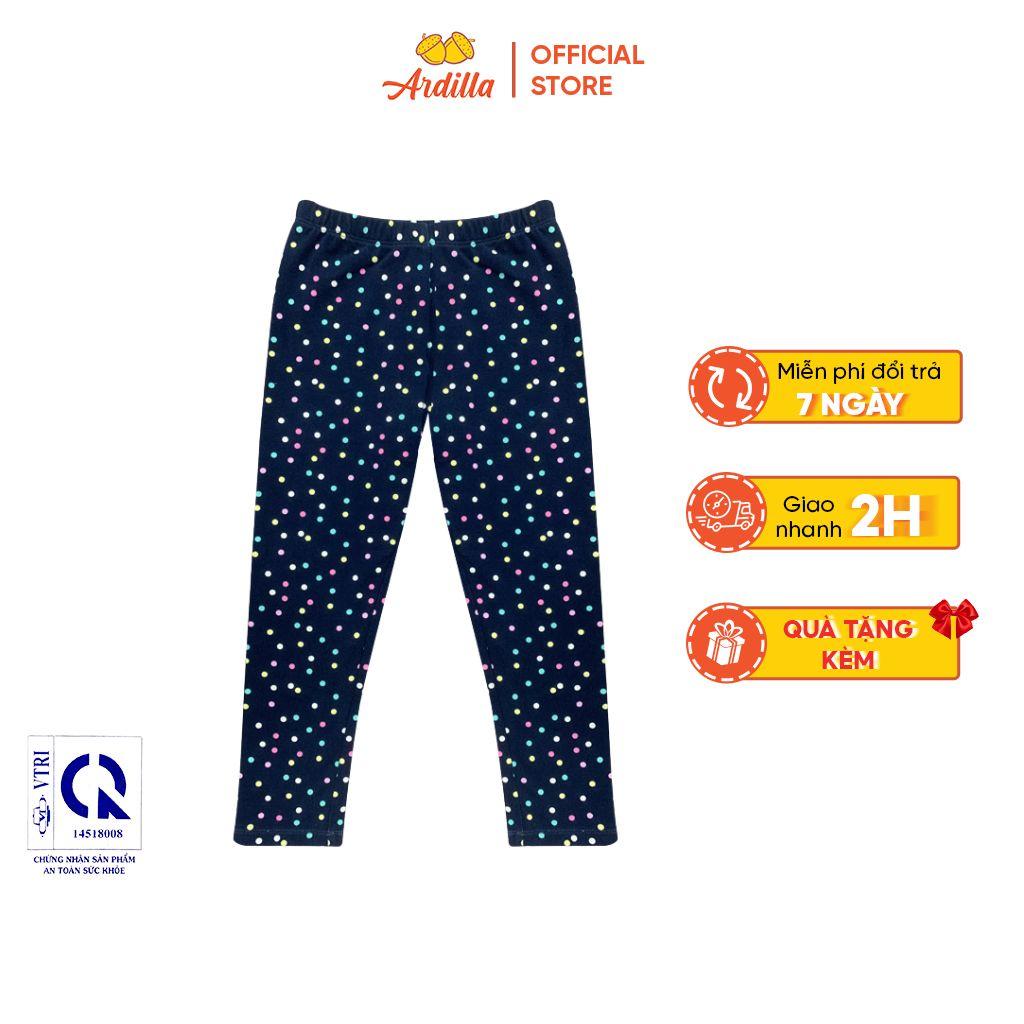 Quần Legging Bé Gái ARDILLA Họa Tiết Vẩy Sơn Độc Đáo, Vải Mềm Mại Co Giãn 4 Chiều, Ôm Gọn Chân Cho Bé 2-7 Tuổi KA8401