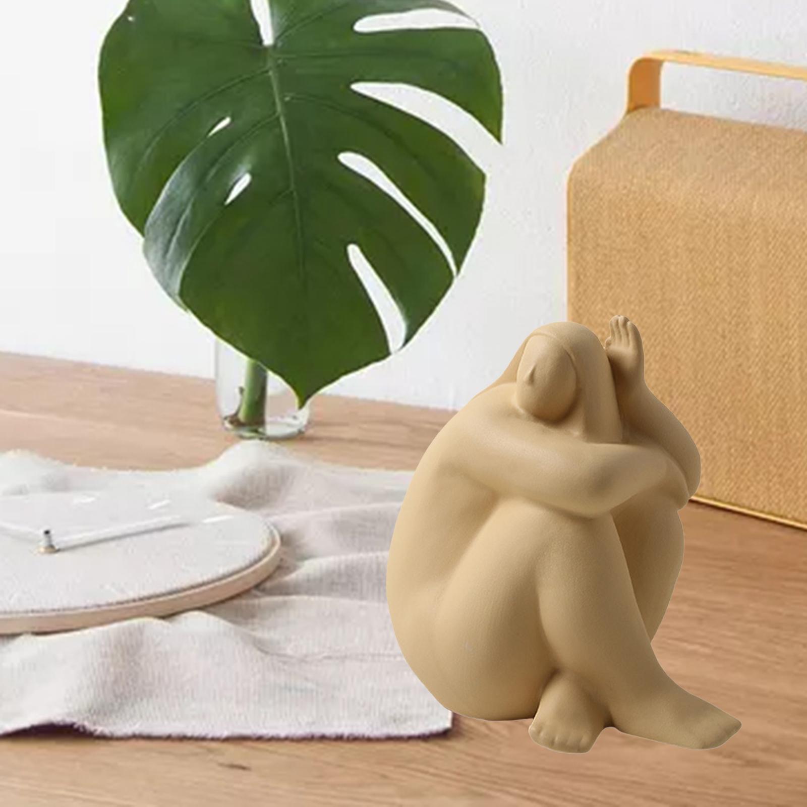 Art Figure Statue Abstract Character Figurine for Tabletop Office Decor