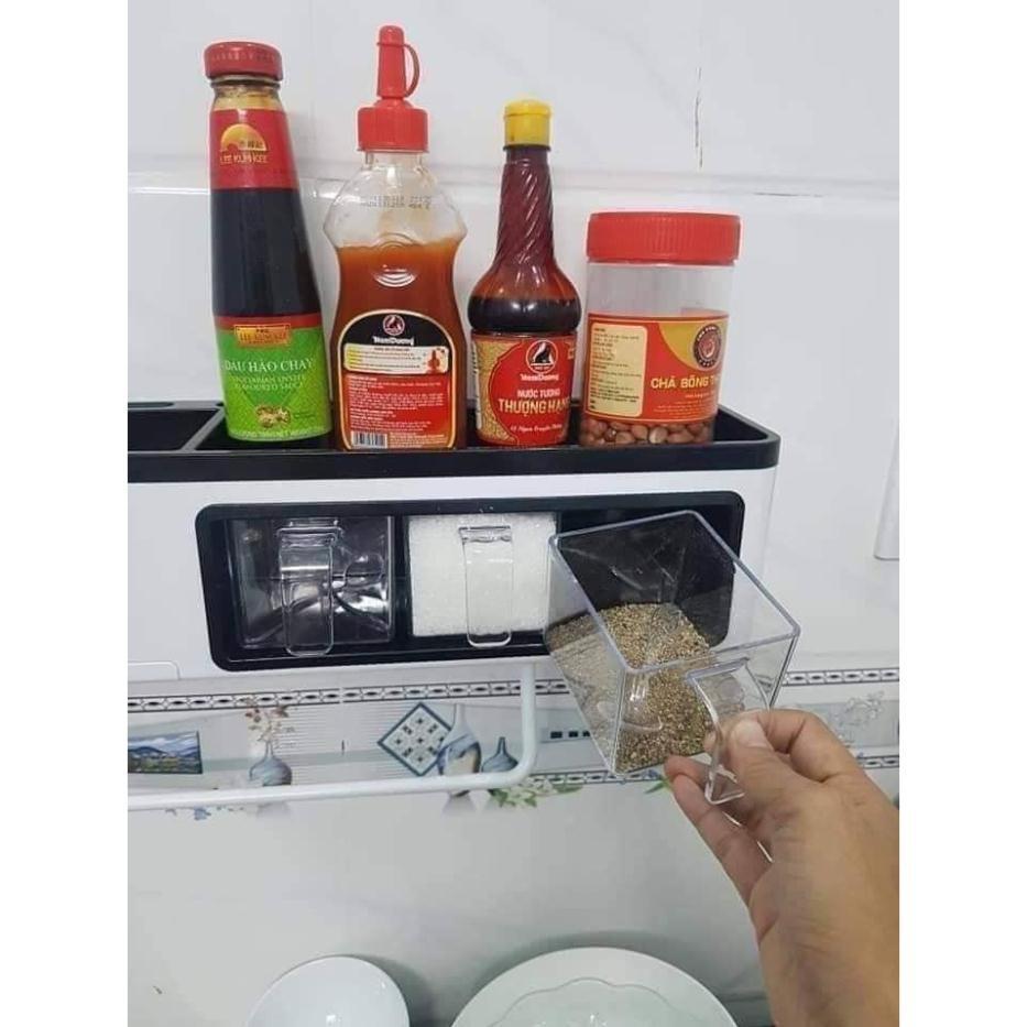 Kệ nhà bếp đa năng Ecoco , có móc treo , hũ đựng gia vị