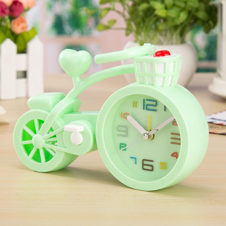 Đồng hồ báo thức để bàn mini Xe đạp học trò - Decor trang trí bàn - Quà tặng