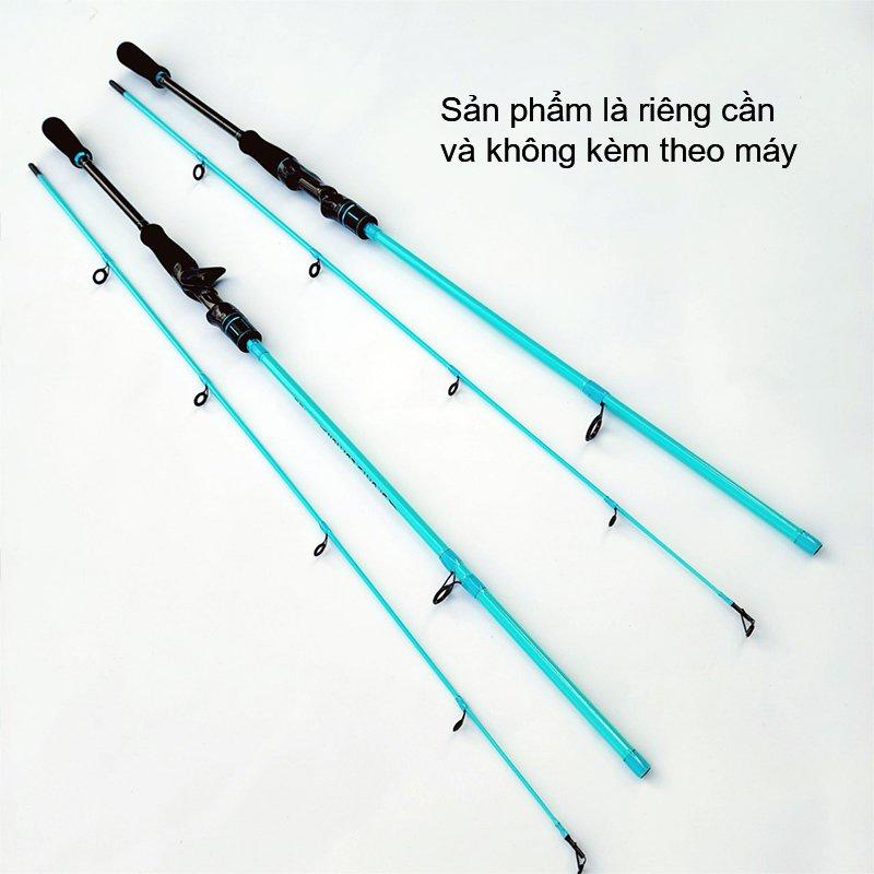 Cần câu lure máy ngang và máy đứng xanh ngọc carbon CM23