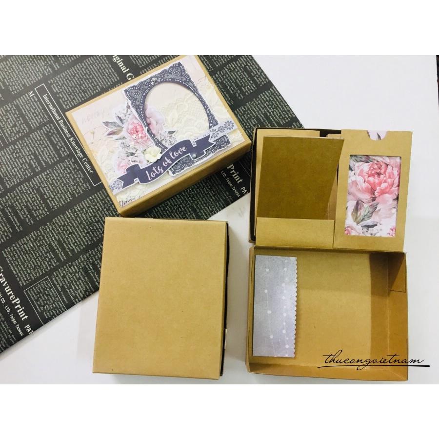 Fly box Album - Hộp đựng hình Vintage 16*13*4.5cm