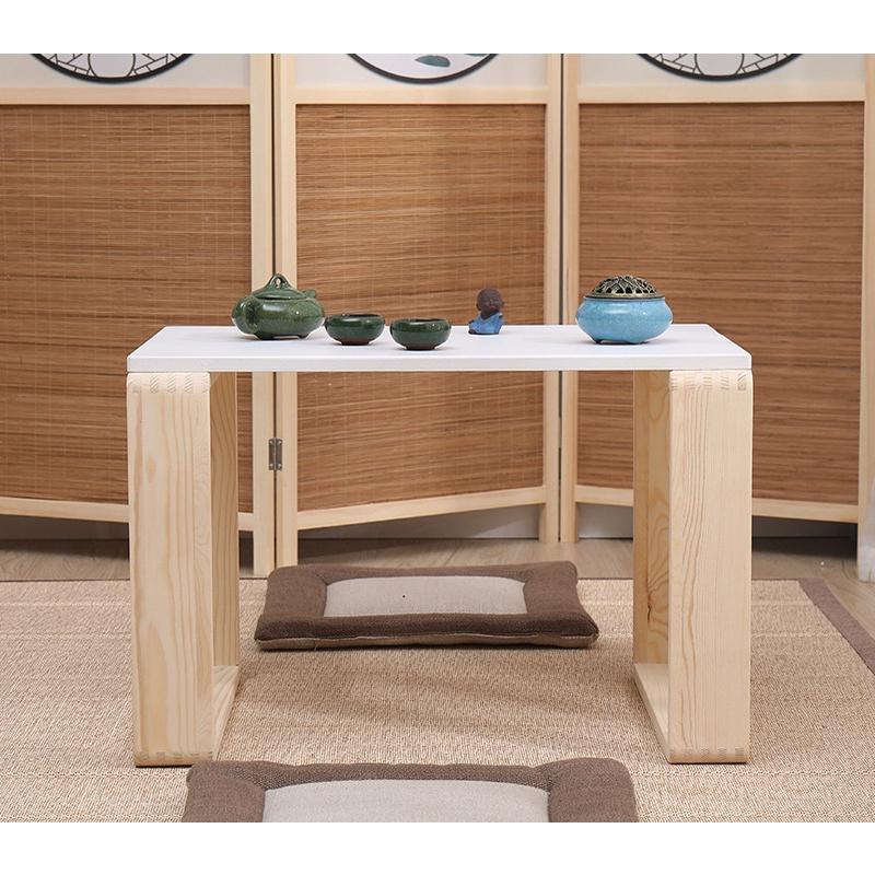 Bàn trà kiểu nhật 1 tầng chân gỗ thông siêu xinh, bàn decor mini 60x35x35cm cao cấp giá xưởng