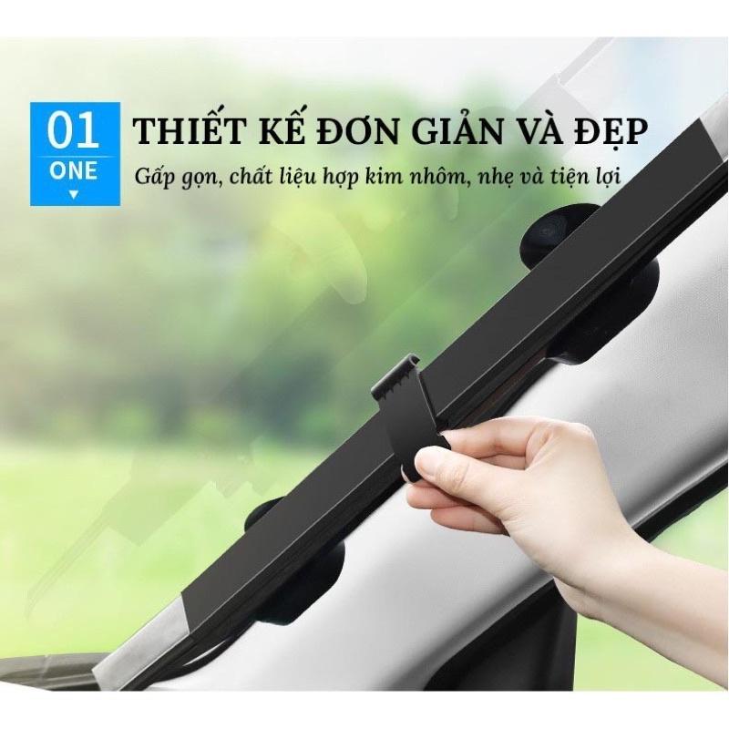 Rèm Che Nắng Kính Lái Ô Tô Tráng Nhôm Cách Nhiệt – Xếp Gọn Tiện Lợi