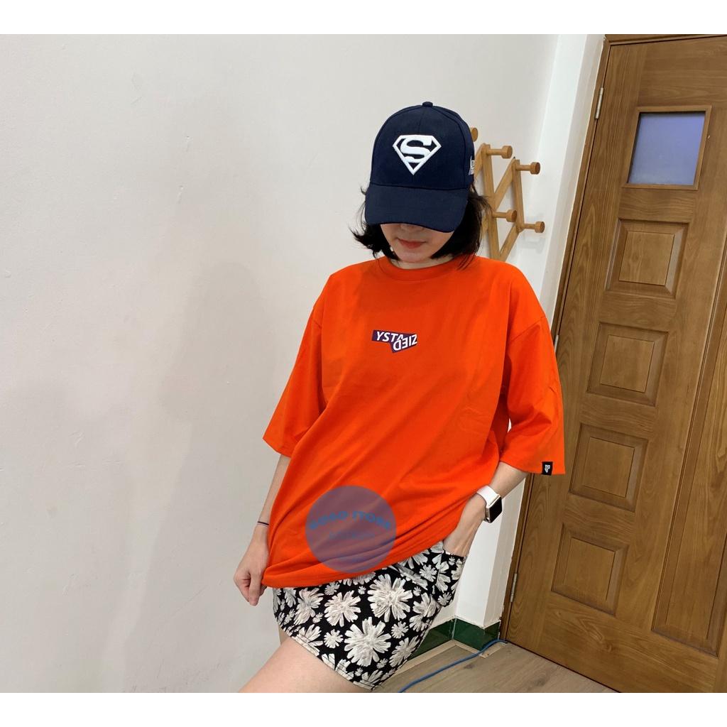 Aó thun freesize màu cam nam nữ