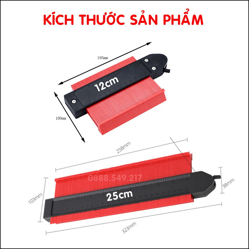 THƯỚC ĐỊNH HÌNH - SAO CHÉP HÌNH DẠNG, THƯỚC ĐO LẤY GÓC ĐƯỜNG VIỀN, THƯỚC ĐO ĐA GÓC CHUYÊN DỤNG