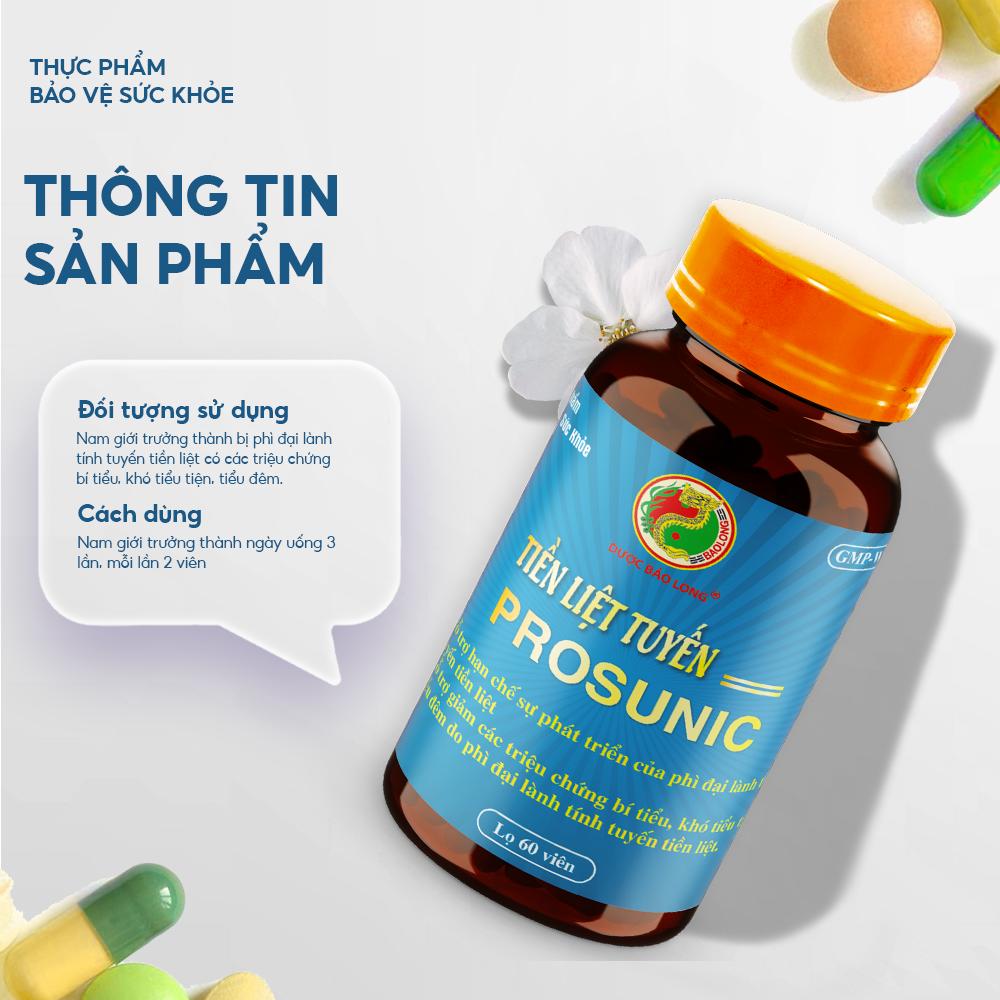 Thực Phẩm Bảo Vệ Sức Khỏe Tiền Liệt Tuyến Prosunic - Hàng Chính Hãng Bảo Long