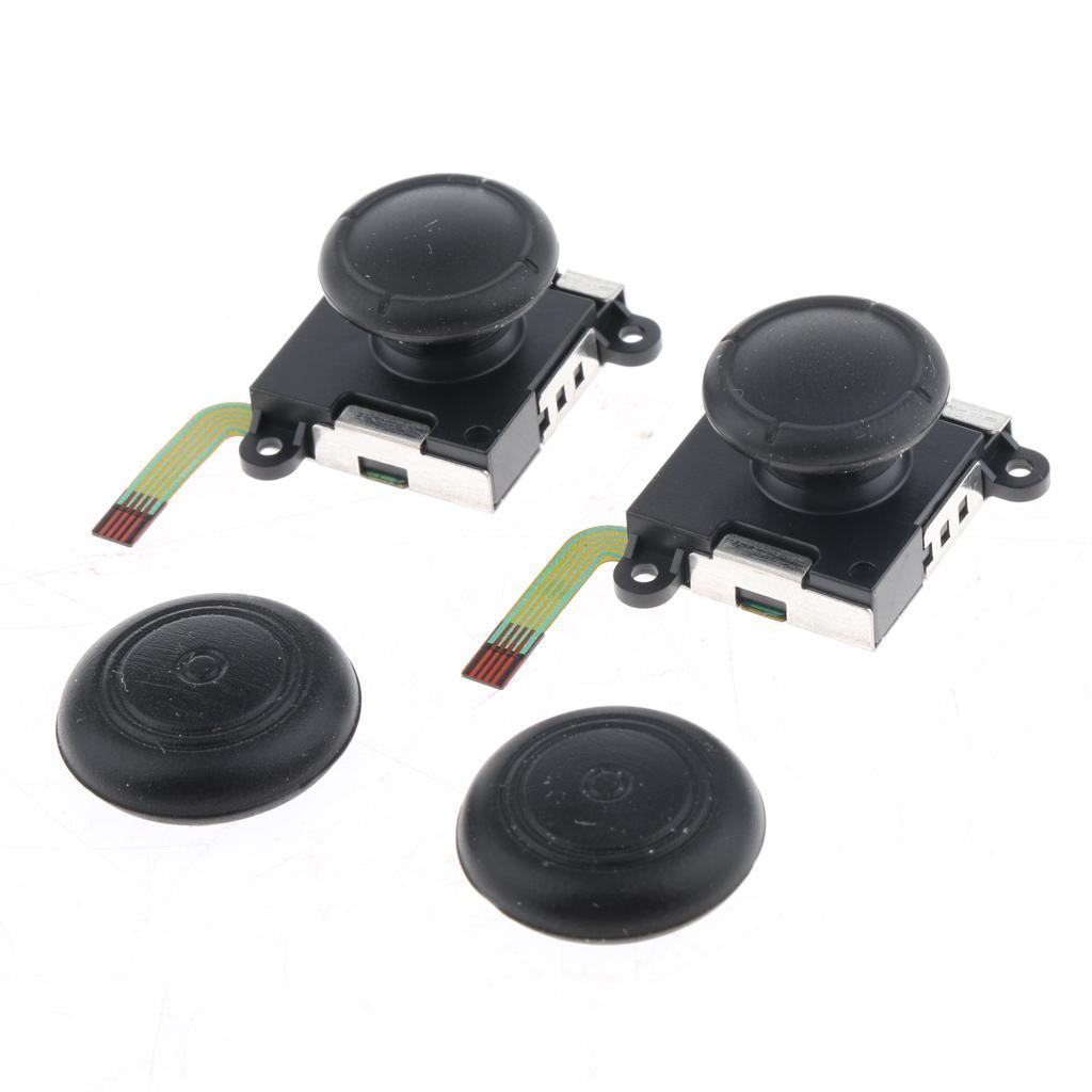 2Pcs 3D Analog Joystick Control Sensor Rocker + Screwdriver Kit Set for Switch