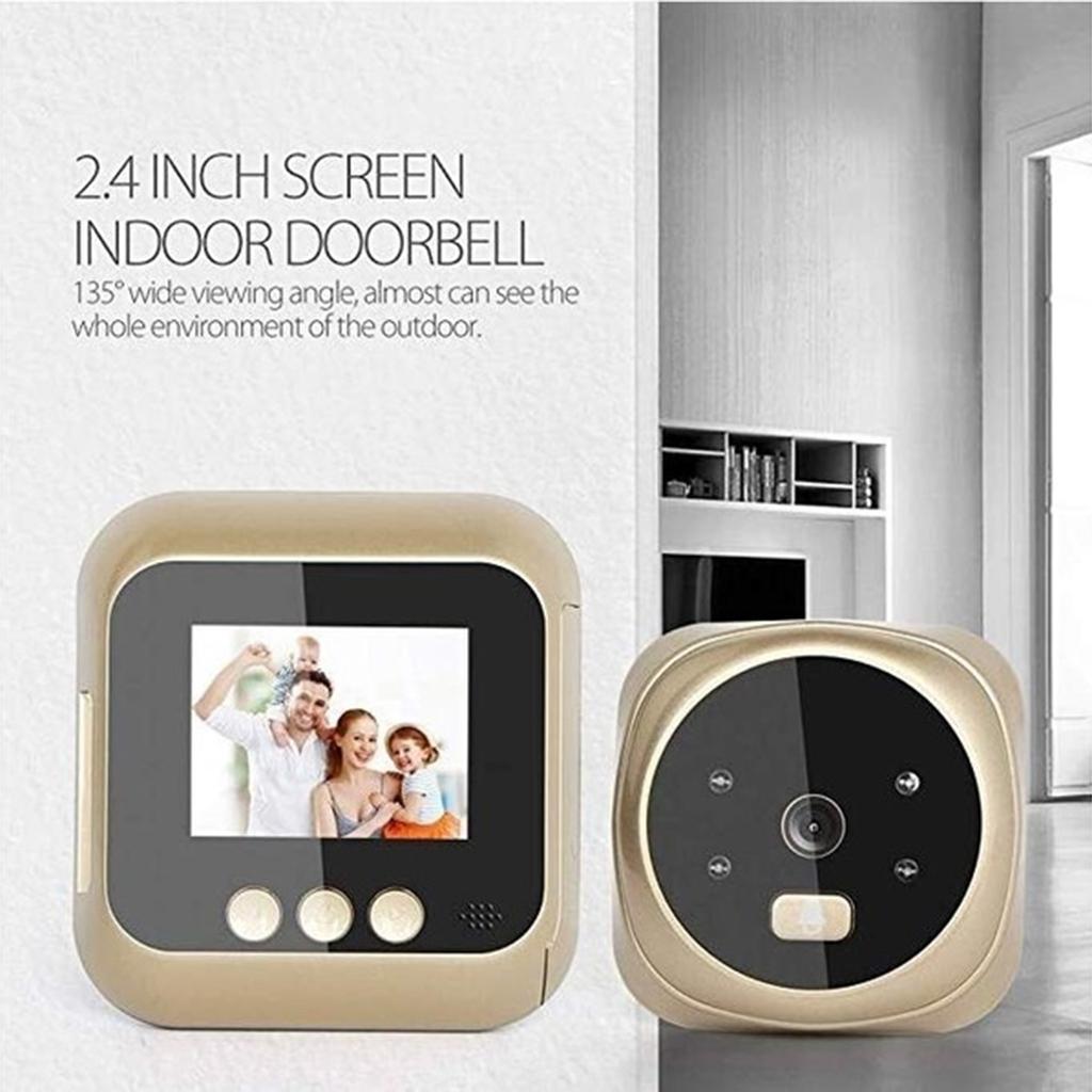 2.4inch 720P Screen Home Wireless Video Doorbell w/  Peephole