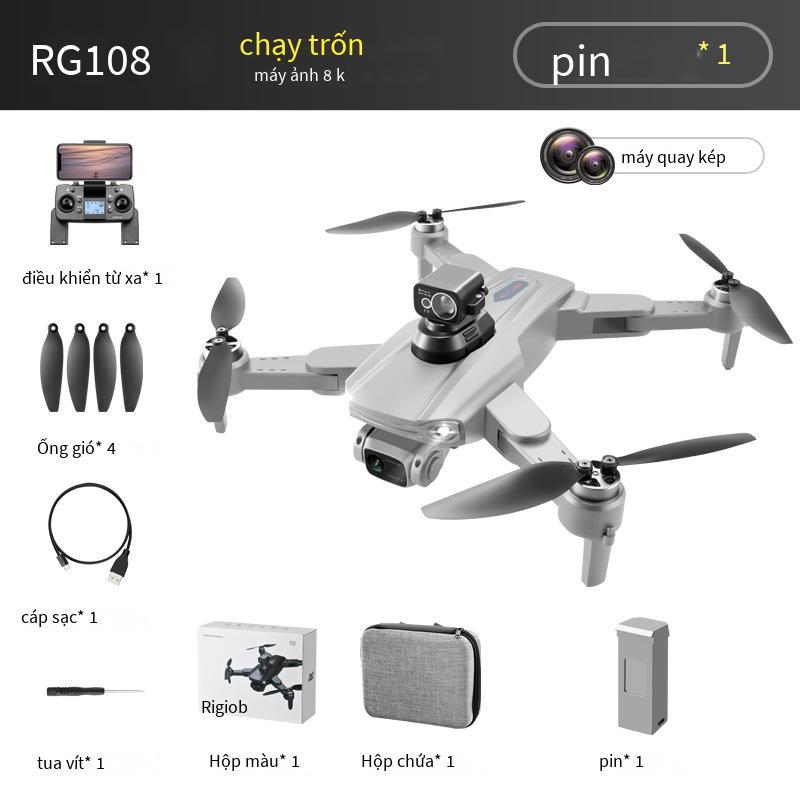 Giao hàng nhanh RG108 UAV 360° Tránh chướng ngại vật HD Camera kép Chụp ảnh trên không GPS không chổi than Công suất thấp trở lại Quadcopter