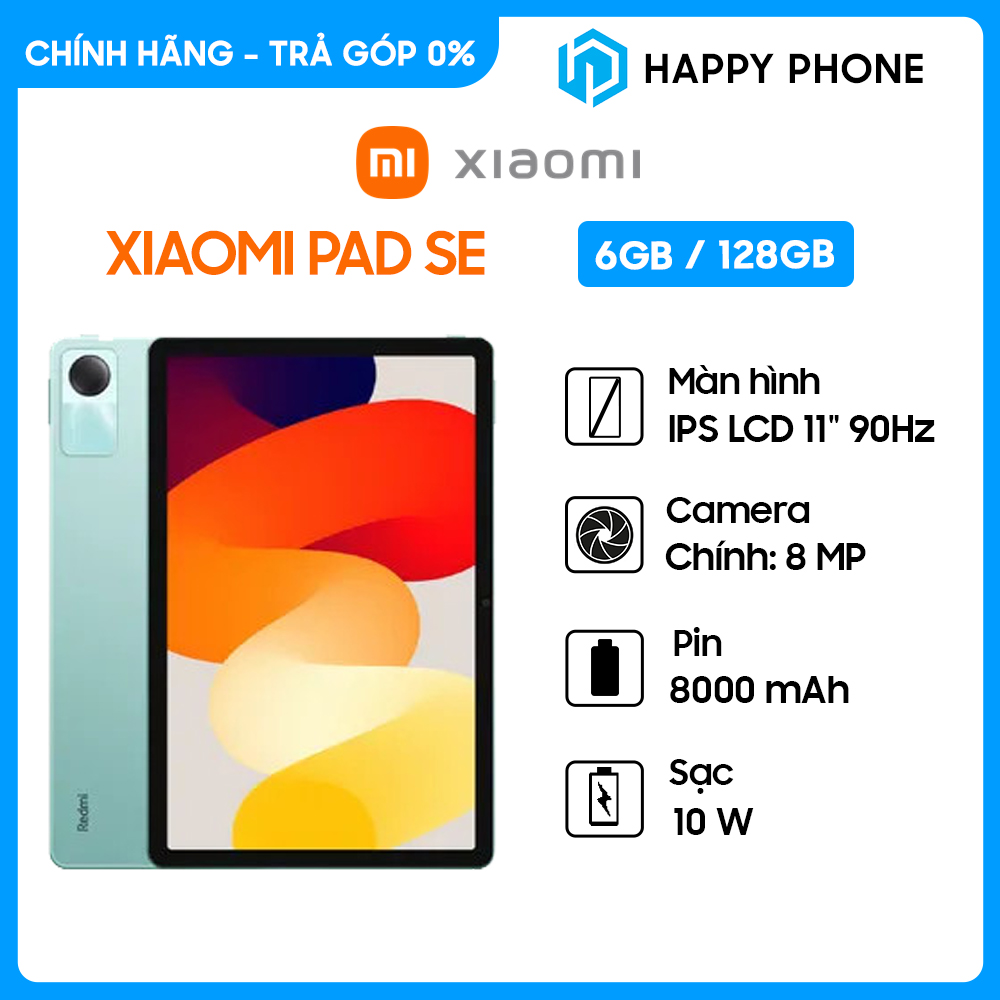 Máy tính bảng Xiaomi Redmi Pad SE 6GB - 128GB - Hàng chính hãng - Đã kích hoạt bảo hành điện tử