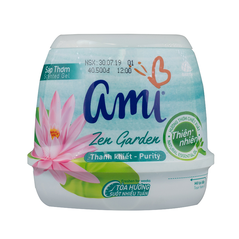 Lốc 3 Hộp Sáp Thơm Ami Zen Gaden - Thanh Khiết 200g