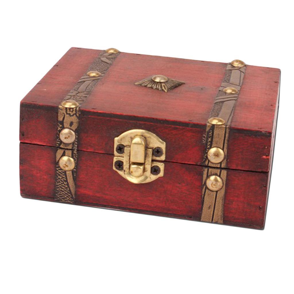 Wooden Jewelry Box Case Storage Box Gift Box Jewelry Organizer Container
