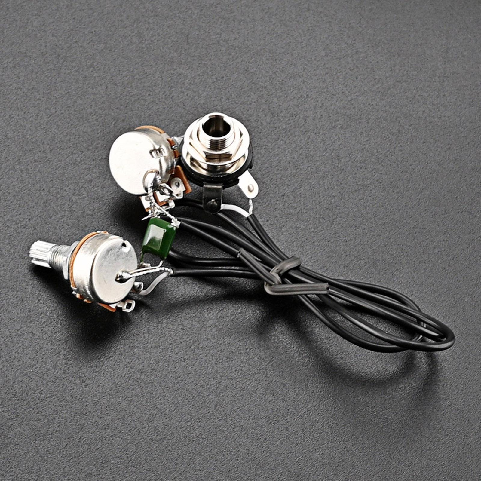 Guitar Potentiometer Guitar Wiring Harness 3 Way Toggle Switch Amp Volume for Accessory