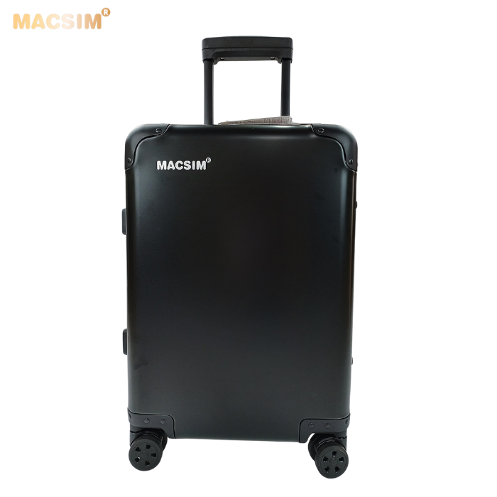 Vali hợp kim nhôm nguyên khối MS1318 Macsim cao cấp màu đen, màu bạc, màu Ti-gold cỡ 20inches