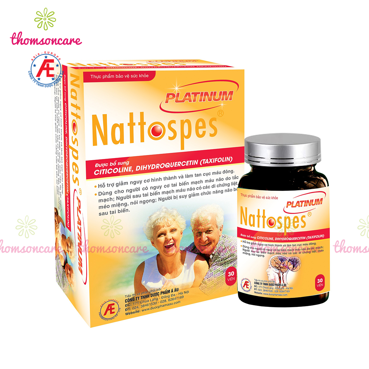 Nattospes Platinum - Hàm lượng cao hơn, tăng cường phòng ngừa tai biến, đột quỵ hiệu quả hơnn, có thêm Nattokinase