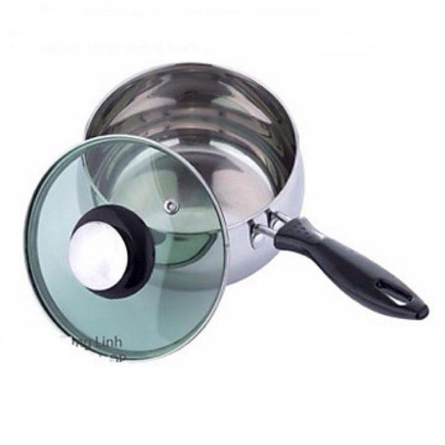 Xoong bột inox hai đáy 12cm