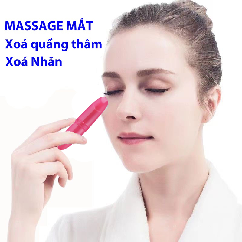 Hình ảnh Máy massage mắt mini nhỏ gọn giảm thâm ngừa bọng mắt loại tốt giá rẻ (hàng có sẵn) (Hàng Chính Hãng)