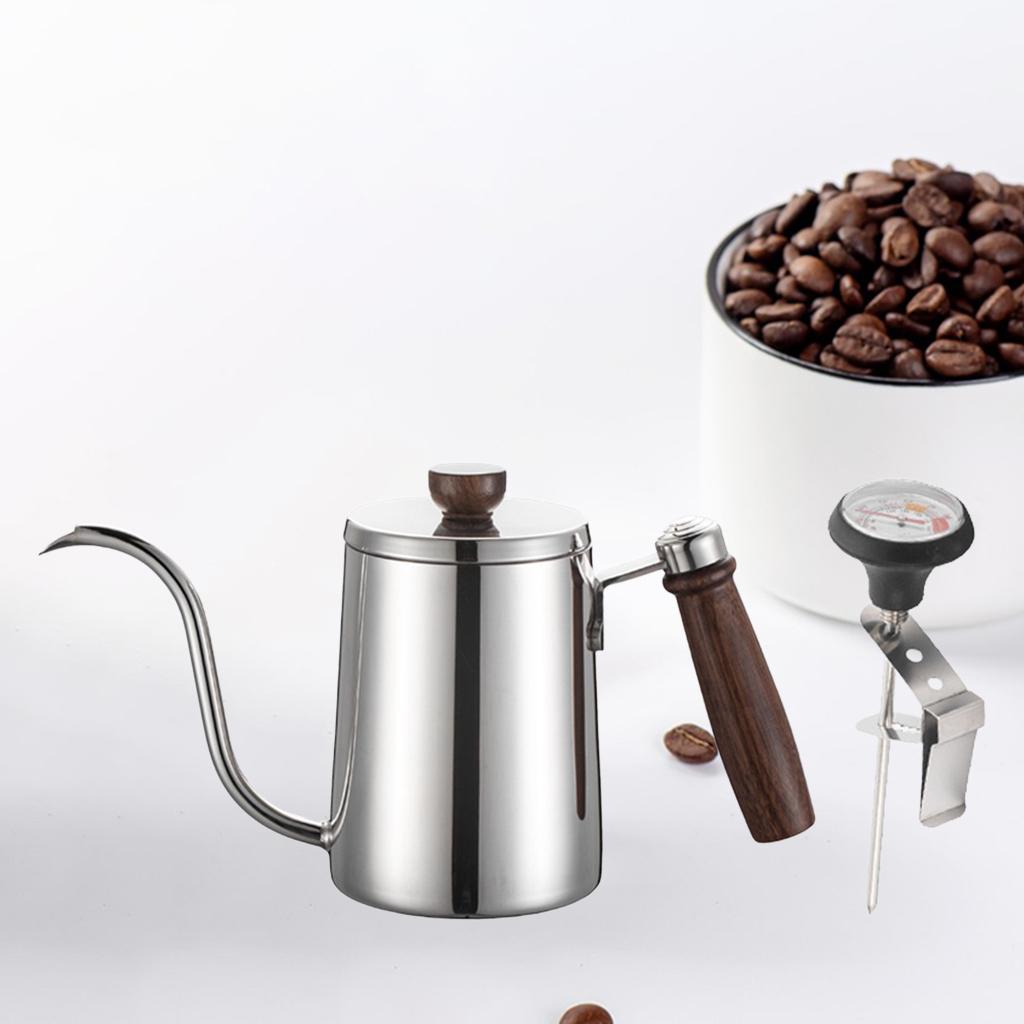 Stainless Steel Drip Coffee Pot Filter Tea Maker for Home Office 600ml Pot