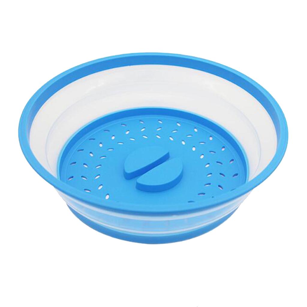 Plastic Microwave Food Cover Vented Splatter Protector Lid Safe Vent Yellow