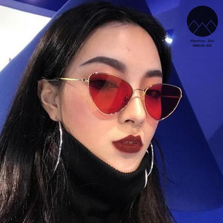 Kính râm thời trang mắt mèo size lớn nhiều màu hot hit