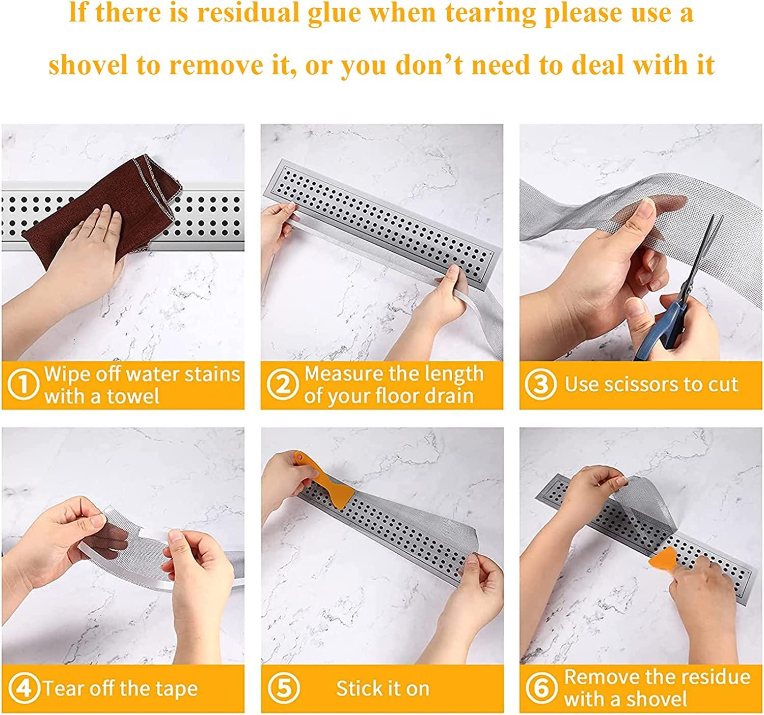 Tắt tóc chân tóc vứt bỏ cống thoát nước 70mm*10m vuông thoát nước vuông