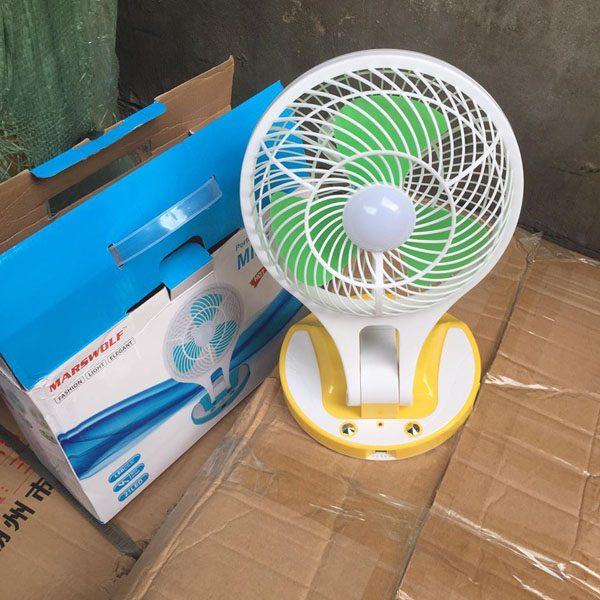 Quạt Sạc Điện Kiêm Đèn Pin Mini Fan M-5580 Rất Đa Năng Và Tiện Lợi Khi Mang Đi Di Chuyển - Hàng Loại 1