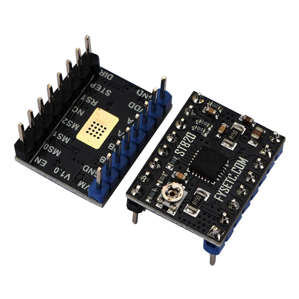 ST820 3D Printer Step Stick Module Stepper Motor Driver+Heat Sink, Black