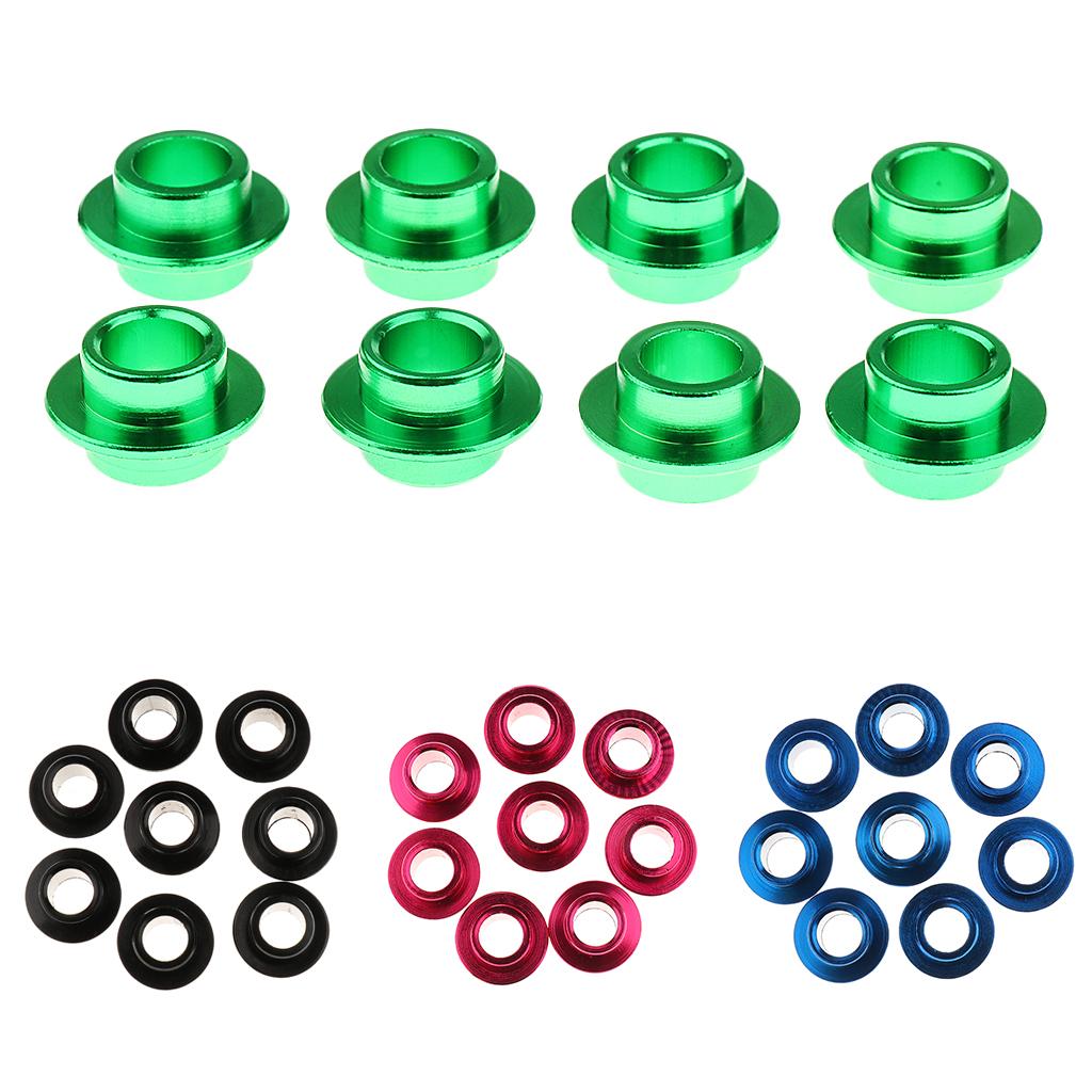8pcs Skateboard Scooter Roller Inline Skate Wheels Bearing Spacer - 4 Colors