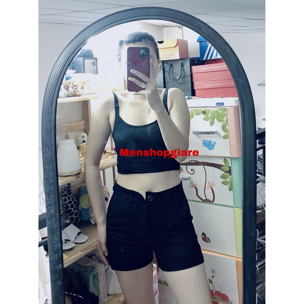 QUẦN SHORT NỮ LƯNG CAO VẢI KAKI CO GIÃN