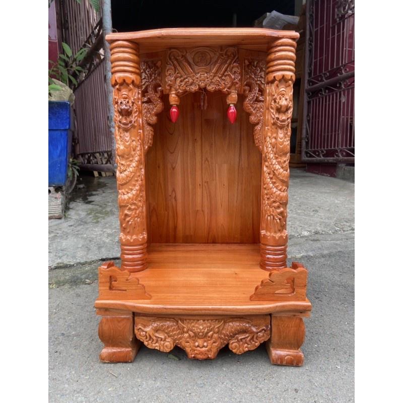 bàn thờ thần tài ông địa 42 x 68cm, bàn thờ ông địa gỗ , bàn thờ gỗ giá rẻ
