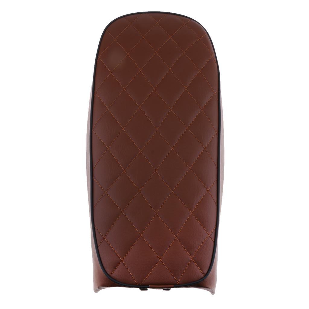 Light Brown Saddle Cafe Racer Rhombus Vintage Seat Cushion for Honda CG125